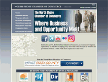 Tablet Screenshot of northshorechamber.org